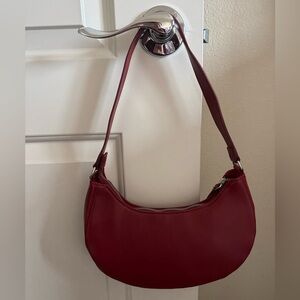 Old Navy Red Crescent Hand Bag
